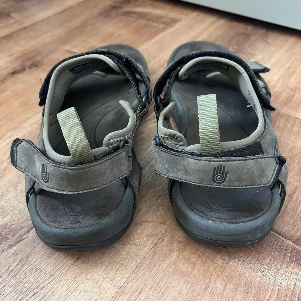 Teva Sandals Shoes Mens Size 11‎ Gray Anuyong Spider Rubber Strap Outdoor Hiking